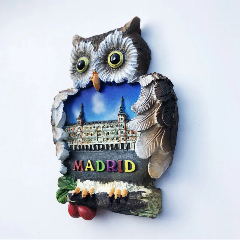 Europe Spain Valencia Madrid Fridge Magnets Tourist Souvenir Decoration Articles Handicraft Magnetic Refrigerator Collection