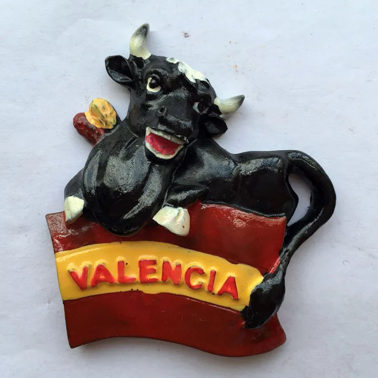 Europe Spain Valencia Madrid Fridge Magnets Tourist Souvenir Decoration Articles Handicraft Magnetic Refrigerator Collection