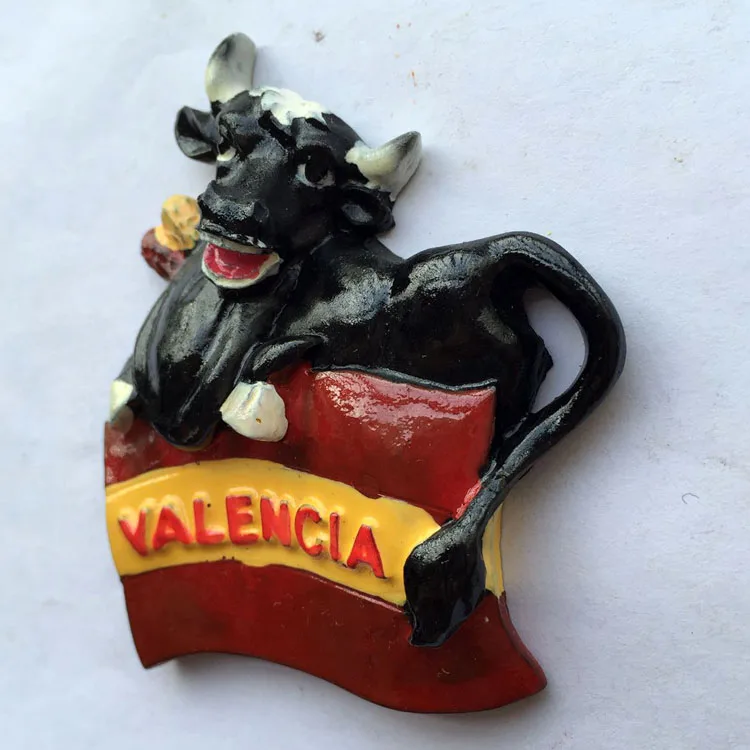 Europe Spain Valencia Madrid Fridge Magnets Tourist Souvenir Decoration Articles Handicraft Magnetic Refrigerator Collection