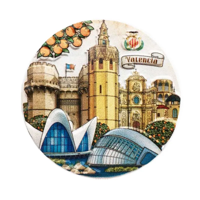 Europe Spain Valencia Madrid Fridge Magnets Tourist Souvenir Decoration Articles Handicraft Magnetic Refrigerator Collection
