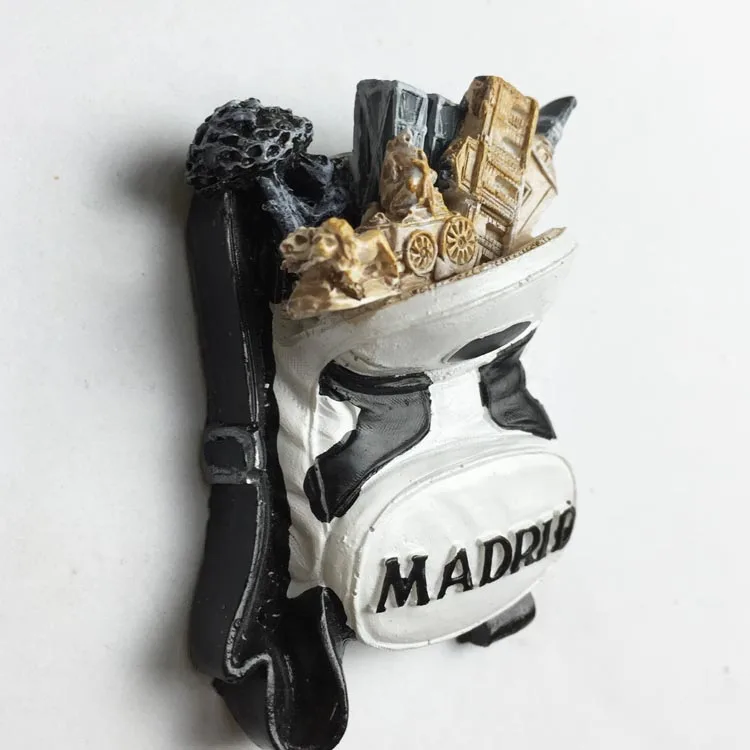 Europe Spain Valencia Madrid Fridge Magnets Tourist Souvenir Decoration Articles Handicraft Magnetic Refrigerator Collection