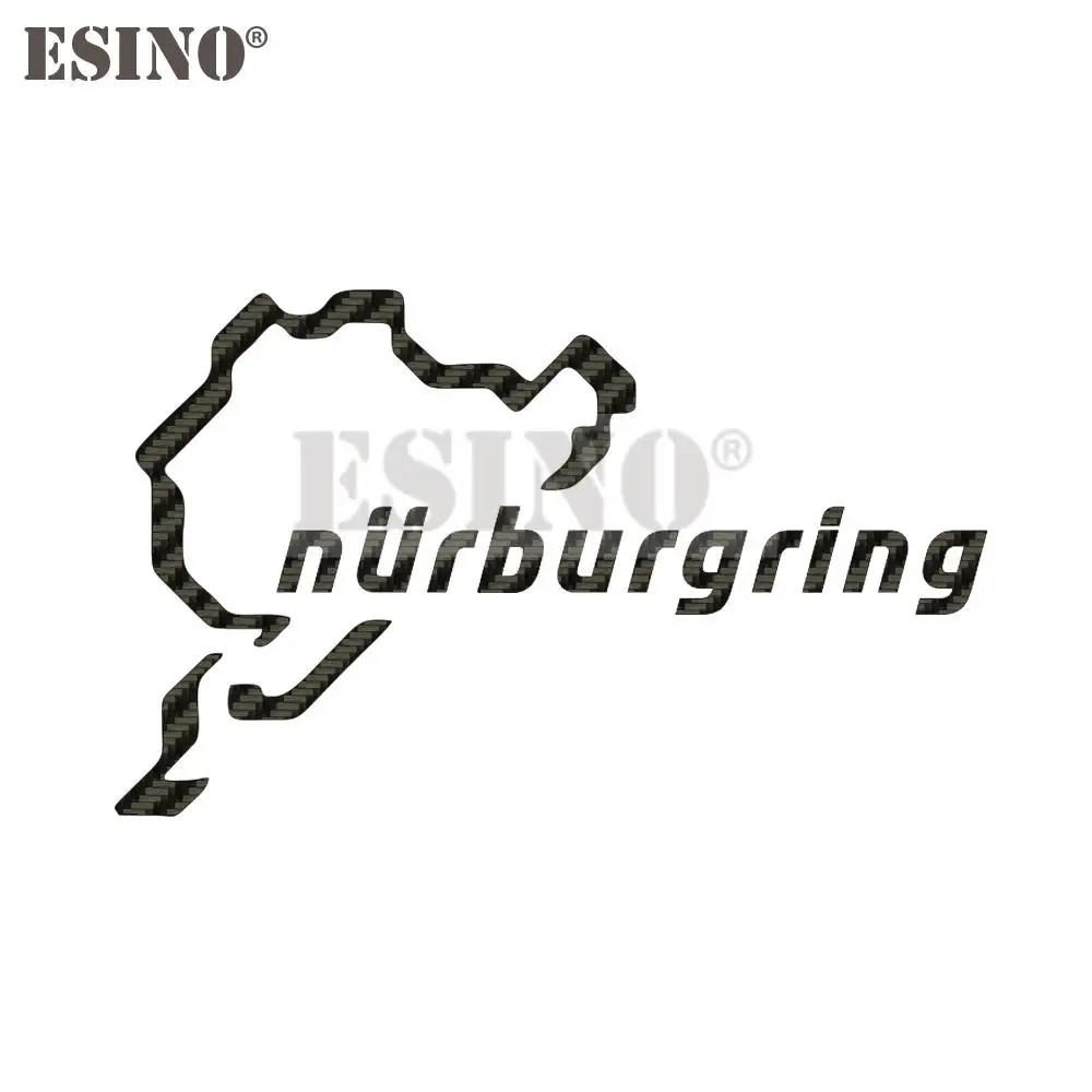 Car Styling Creative Funny Fashion Decal Nurburgring Motor Sport Racing Road PVC 3D Carving Sticker Whole Body Film Vinyl