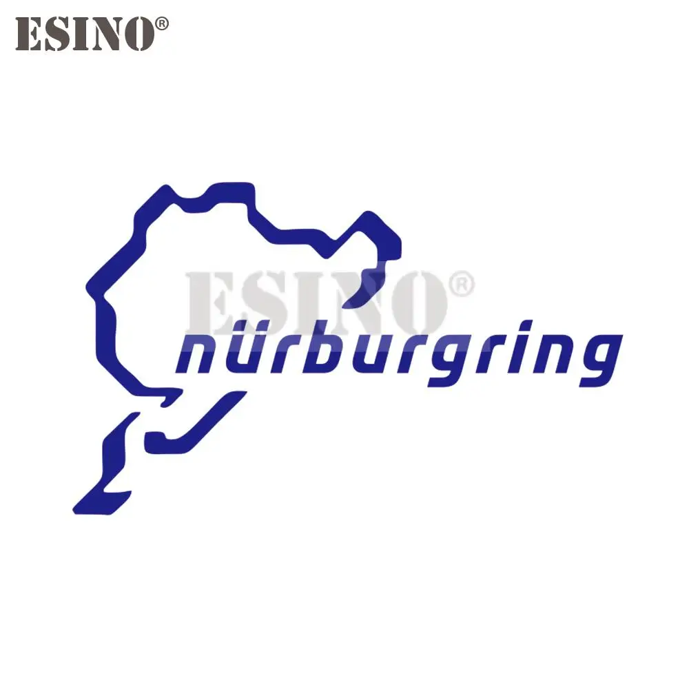 Car Styling Creative Funny Fashion Decal Nurburgring Motor Sport Racing Road PVC 3D Carving Sticker Whole Body Film Vinyl