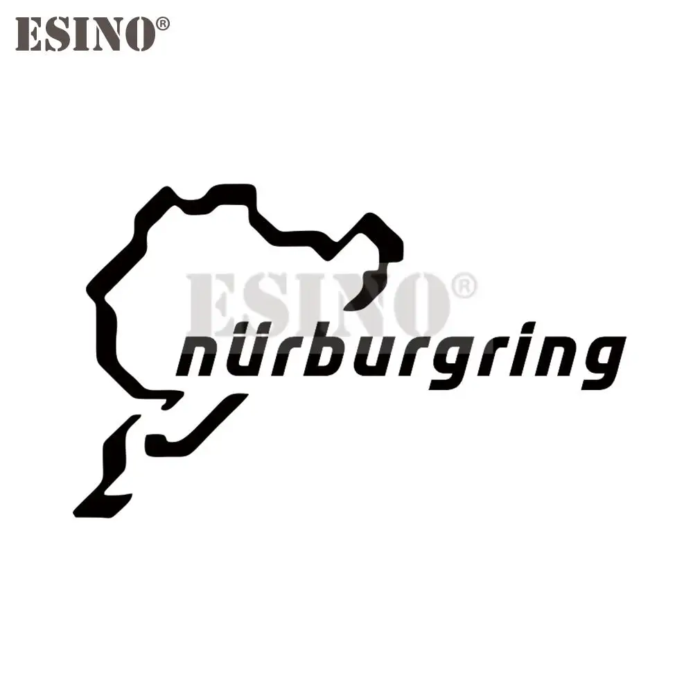 Car Styling Creative Funny Fashion Decal Nurburgring Motor Sport Racing Road PVC 3D Carving Sticker Whole Body Film Vinyl