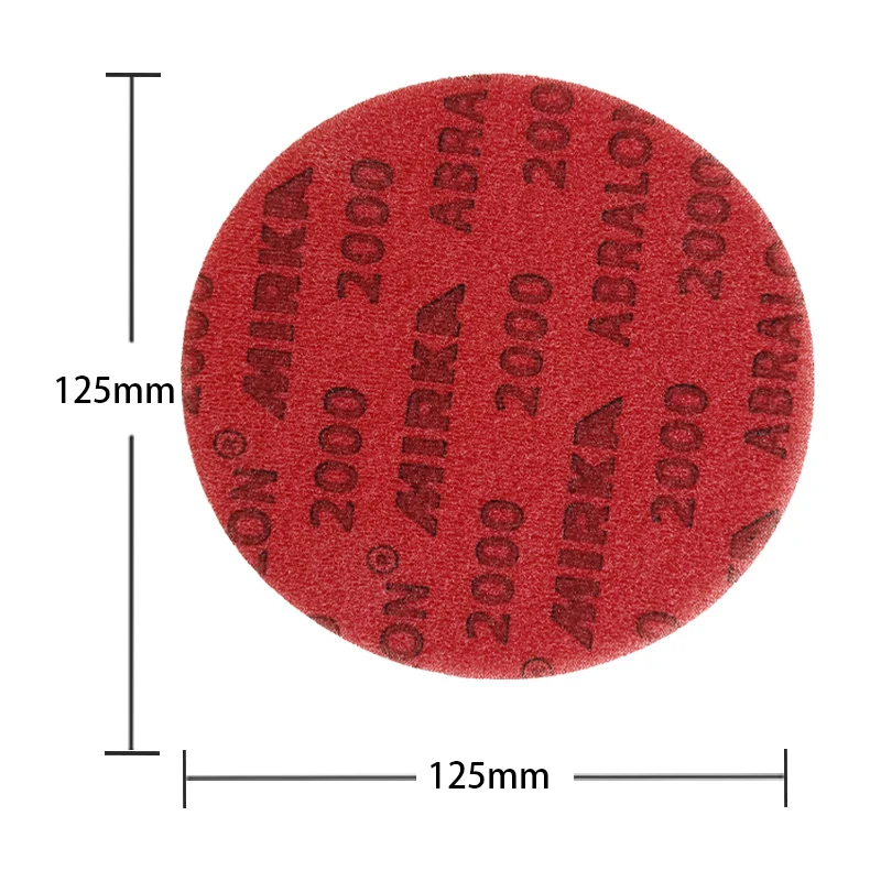 5 Inch Foam Dry Wet Sponge Sandpaper Disc Flocking Back Velvet 180-4000 Grit Abrasive Tools for Grinding Mirka Sandpaper