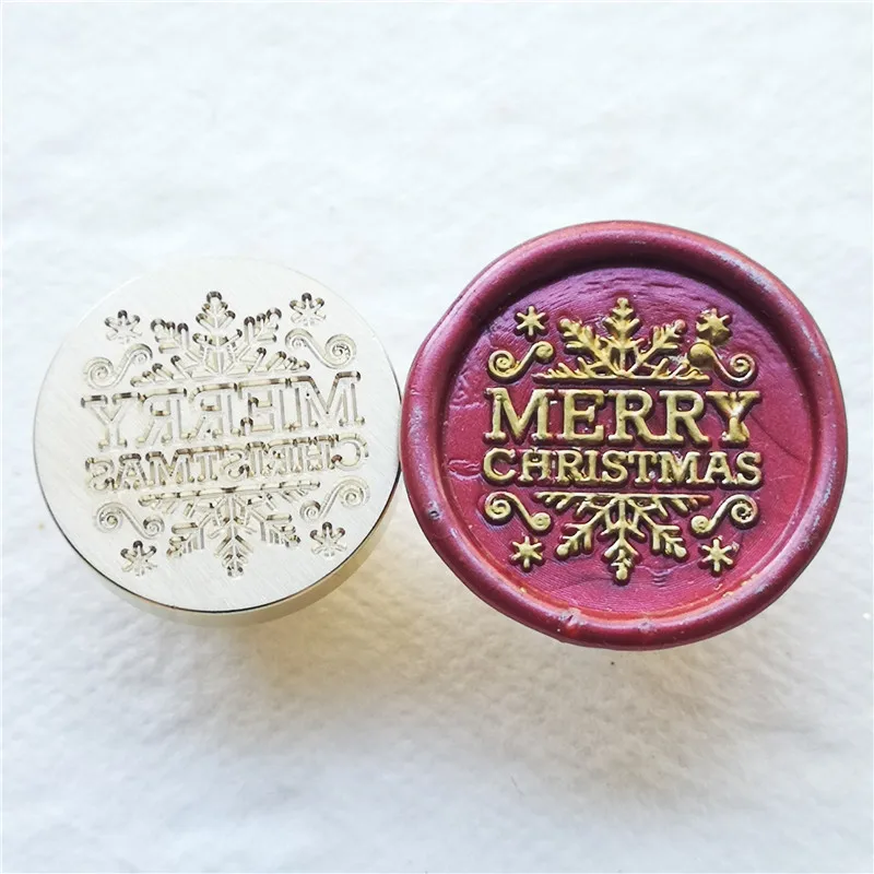 Greeting Stamp with Love Thank You Happy Birthday Christmas Handmade Wax Seal Stamp Retro Antique Sealing Wax Baby Friend Gifts