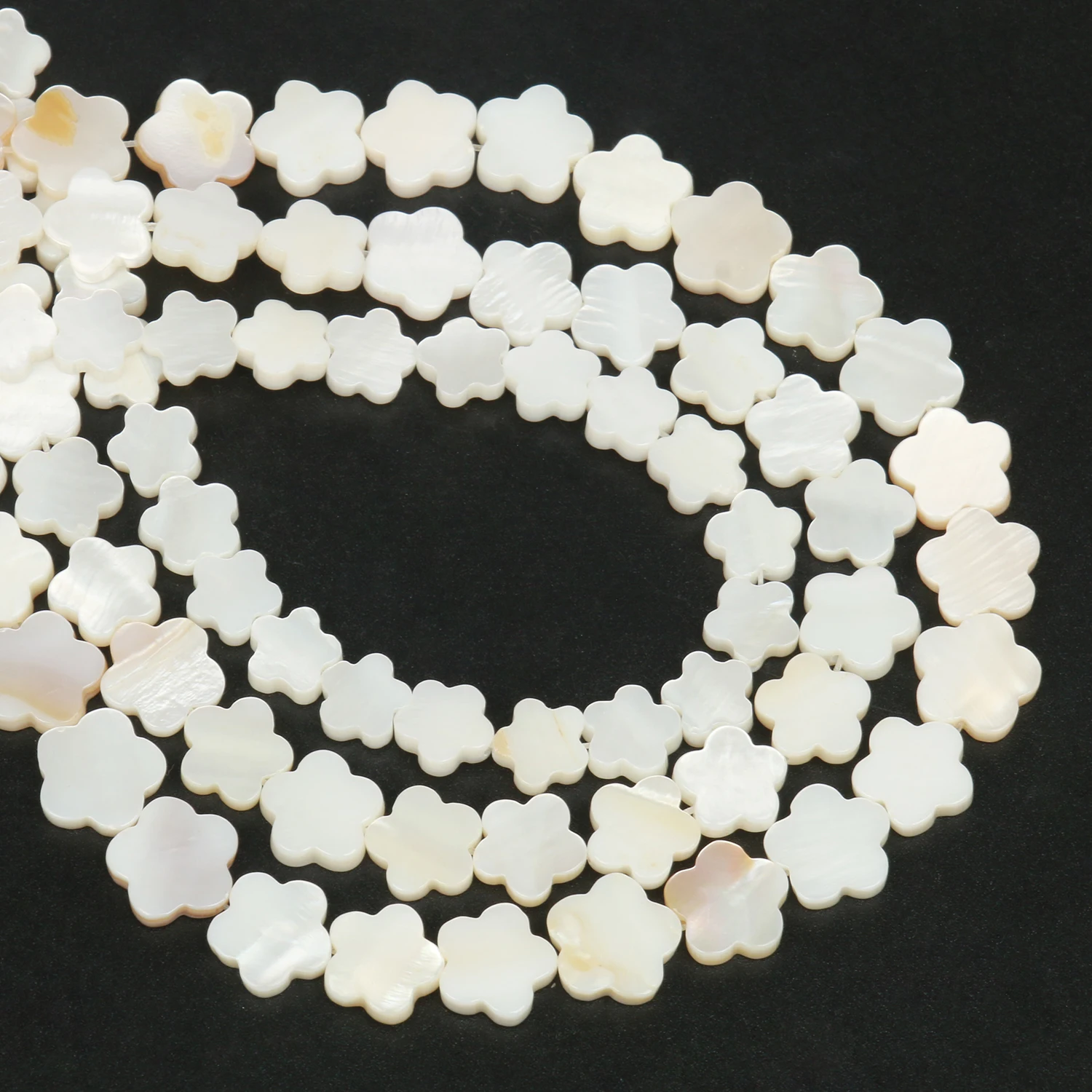 Natural White Flower Plum Shell Mother Of Pearl Loose Spacer Beads for Jewelry Making DIY Handmade Bracelet Necklace 6 8 10mm