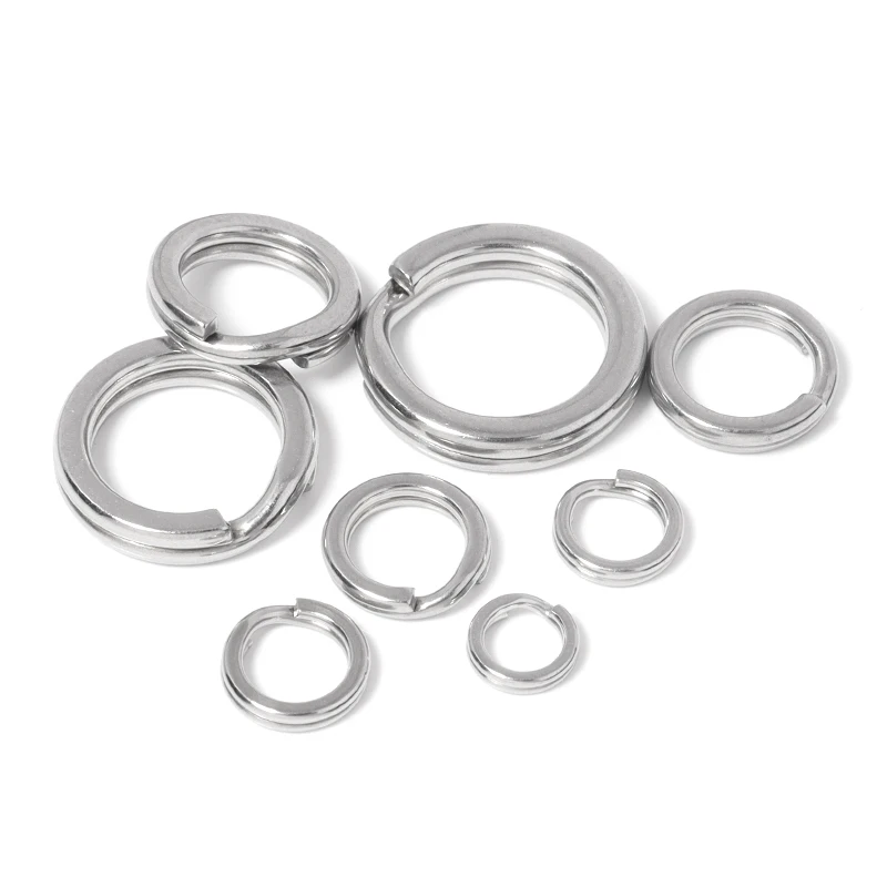 10-20pcs/lot 316 Stainless Steel Keyring Double Split Ring Key Ring For Key Chain Keychain Diy Jewelry Making Sleutelhanger