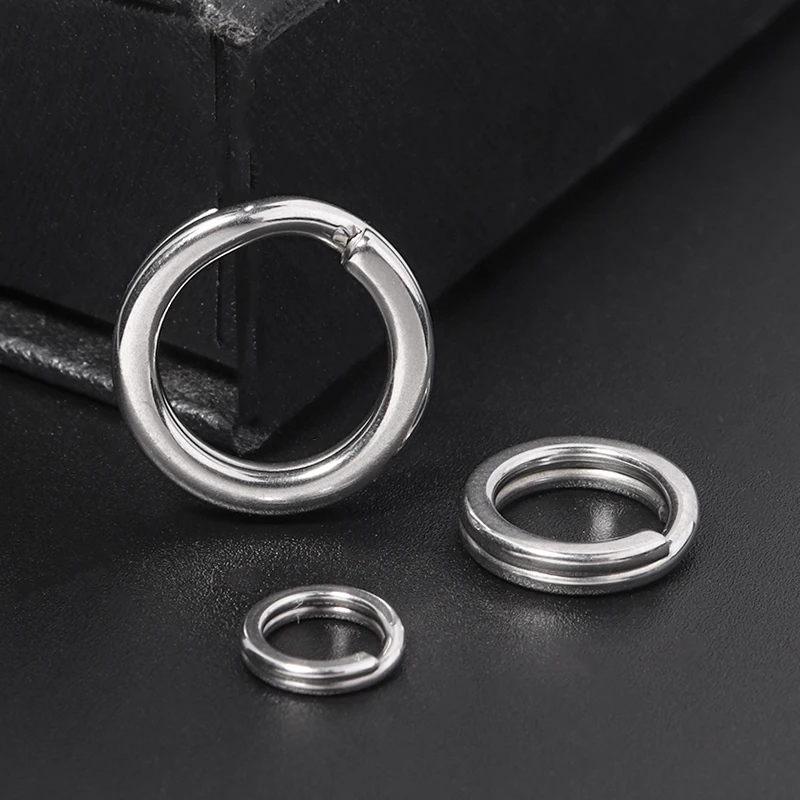 10-20pcs/lot 316 Stainless Steel Keyring Double Split Ring Key Ring For Key Chain Keychain Diy Jewelry Making Sleutelhanger