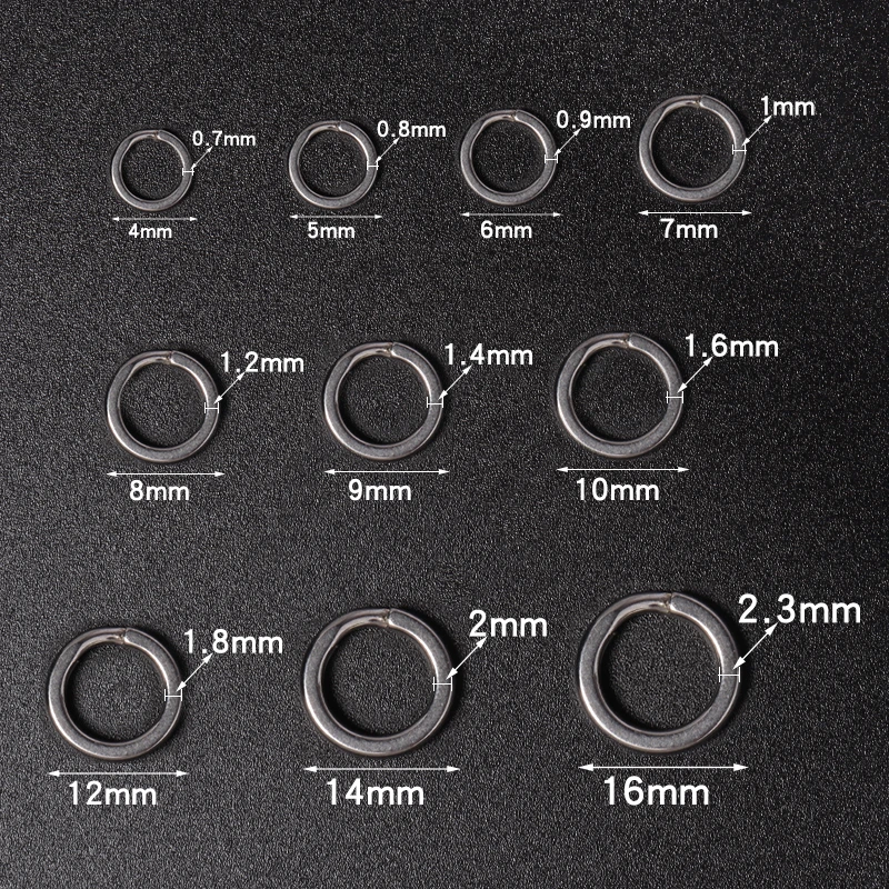 10-20pcs/lot 316 Stainless Steel Keyring Double Split Ring Key Ring For Key Chain Keychain Diy Jewelry Making Sleutelhanger
