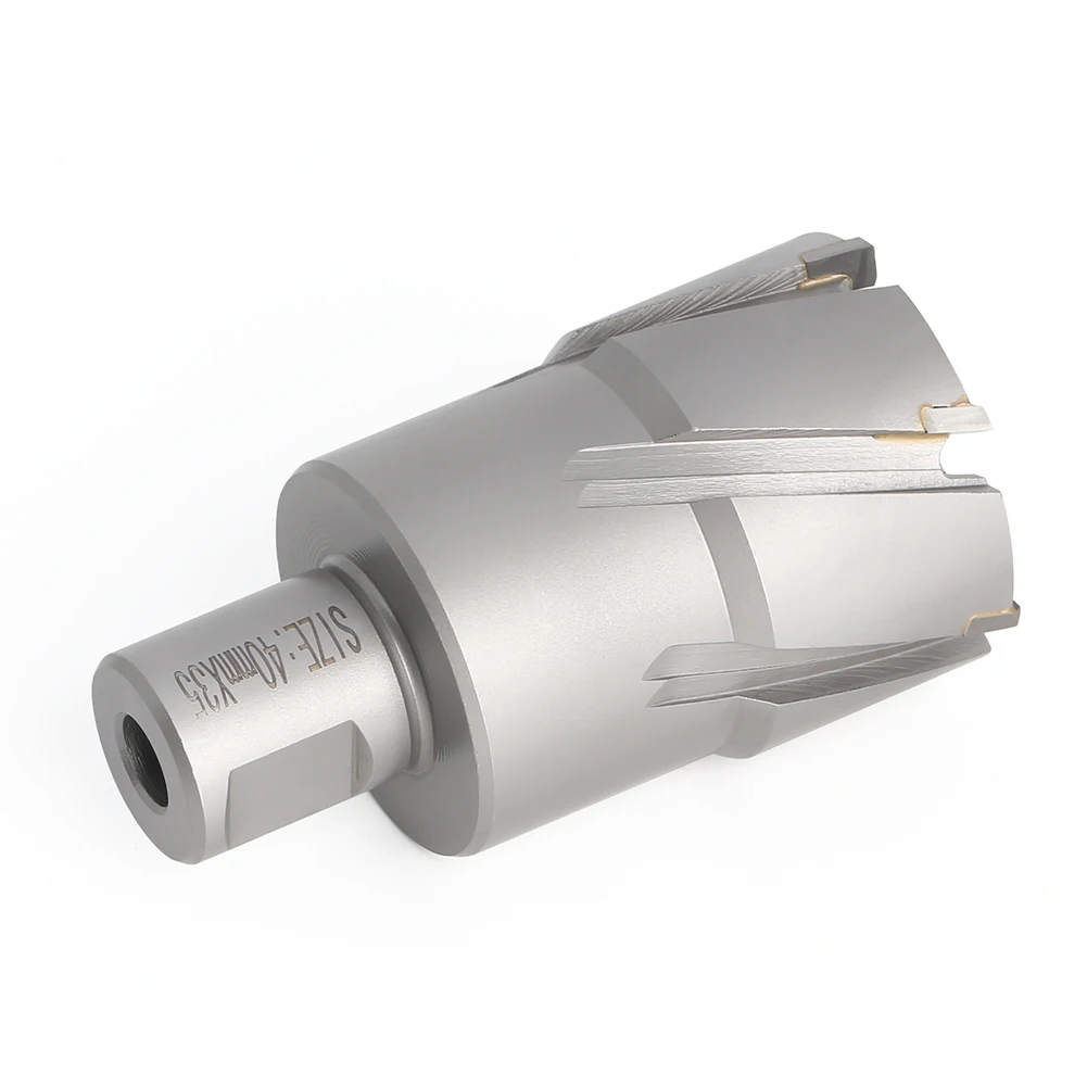 Diameter 12--60mm x 35mm TCT Annular Cutter With 3/4" Weldon Shank, 22 * 35mm Carbide Alloy Core Drill, 60 x 35mm Metal Hole Saw