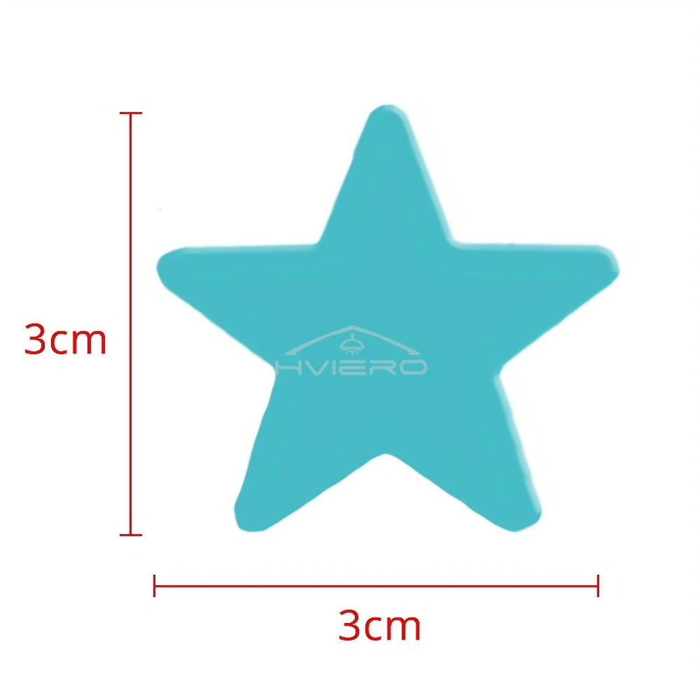 50X Glowing 3D Stars Glow in Dark on Wall Decoration Stickers Kids Baby Room Bedrooms Ceilings Home Fluorescent Pentagram Paper