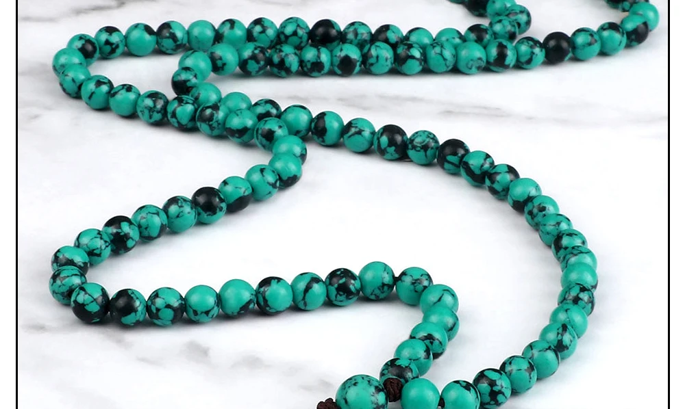 108 Wooden Beads Bracelet 6mm Natural Tiger Eye Stone Malachite Men Necklace Meditation Prayer Wrap Bangles Fashion Jewelry Gift