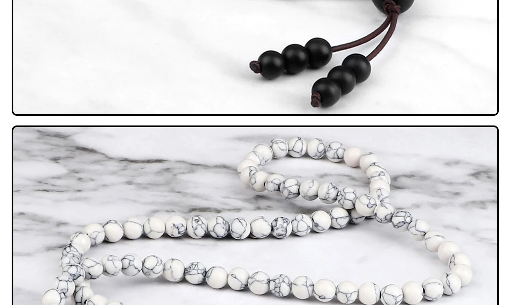108 Wooden Beads Bracelet 6mm Natural Tiger Eye Stone Malachite Men Necklace Meditation Prayer Wrap Bangles Fashion Jewelry Gift