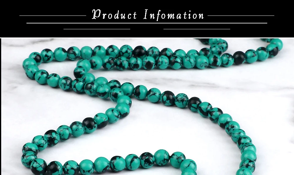 108 Wooden Beads Bracelet 6mm Natural Tiger Eye Stone Malachite Men Necklace Meditation Prayer Wrap Bangles Fashion Jewelry Gift