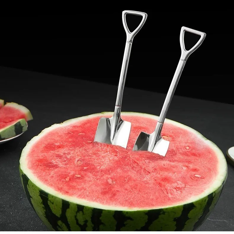 1/2/4PCS Stainless Steel Watermelon Spoon Shovel Spoon Household Creative Dessert Ice Cream Spoon Fruit Spoon Kitchen Gadgets