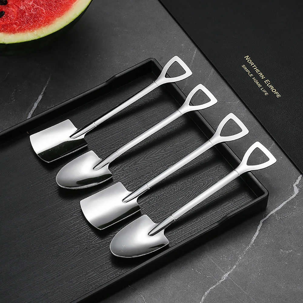 1/2/4PCS Stainless Steel Watermelon Spoon Shovel Spoon Household Creative Dessert Ice Cream Spoon Fruit Spoon Kitchen Gadgets