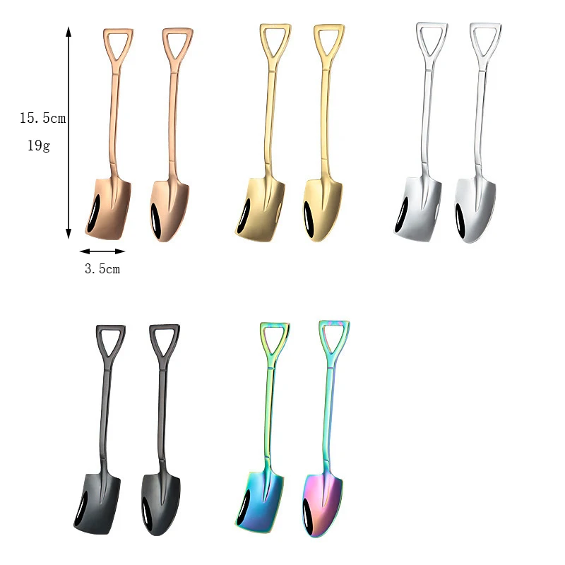 1/2/4PCS Stainless Steel Watermelon Spoon Shovel Spoon Household Creative Dessert Ice Cream Spoon Fruit Spoon Kitchen Gadgets