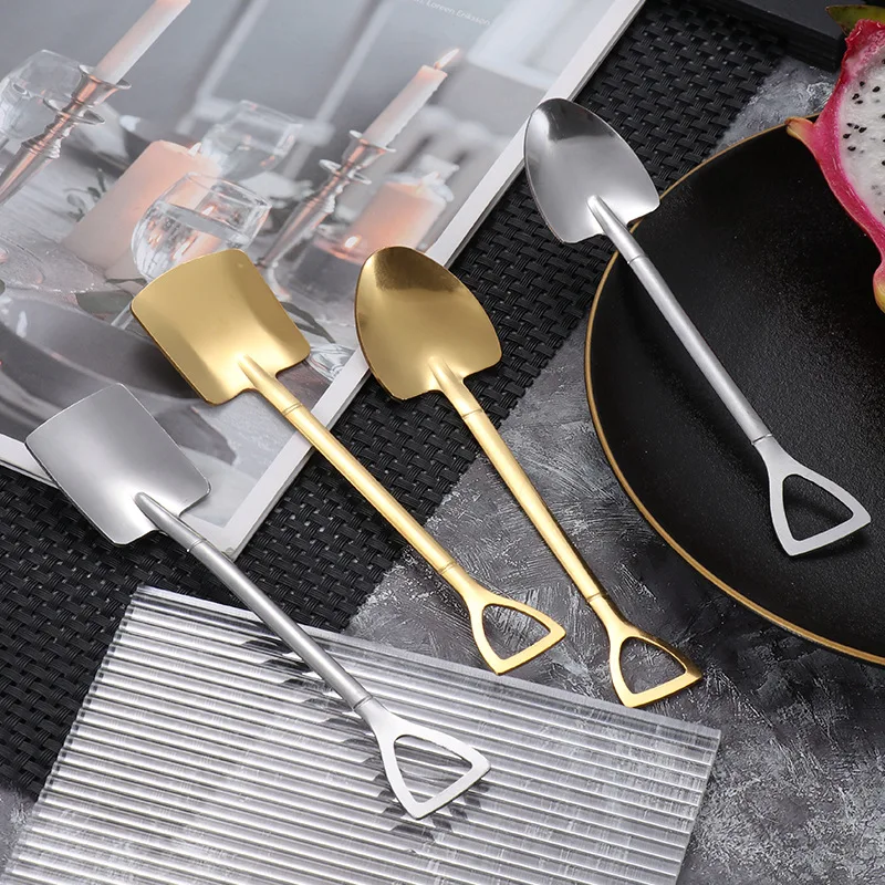 1/2/4PCS Stainless Steel Watermelon Spoon Shovel Spoon Household Creative Dessert Ice Cream Spoon Fruit Spoon Kitchen Gadgets