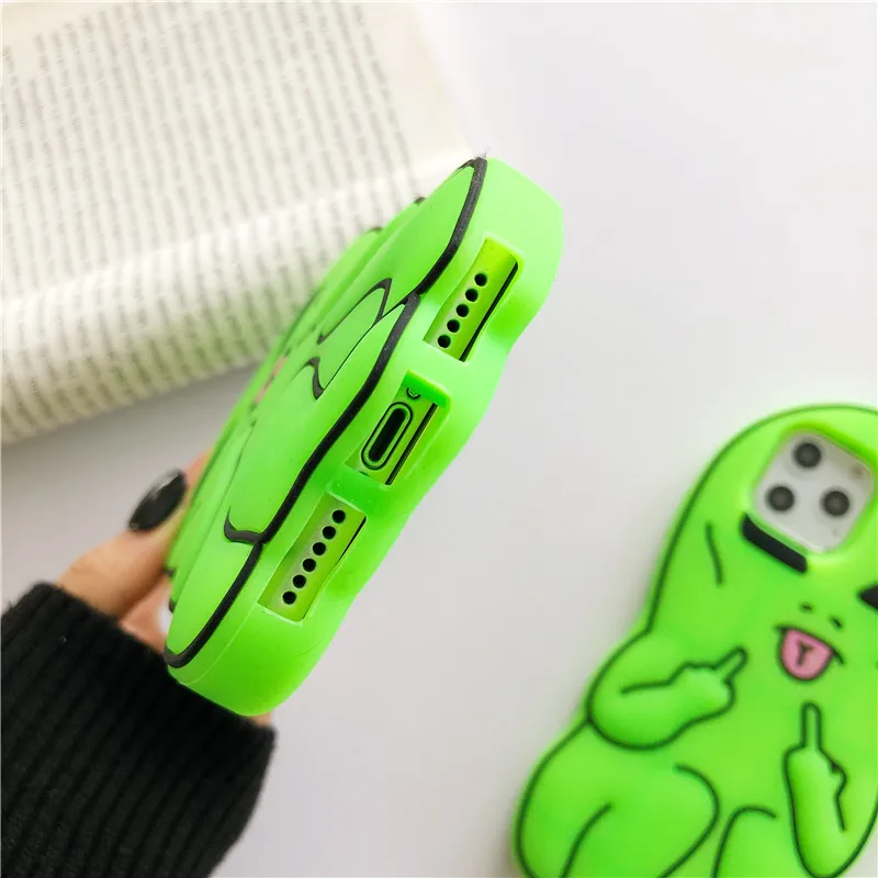 Funny Cartoon Swag Alien Phone Case for iPhone 17 Pro Max/16/15 Pro/14/13 Soft Silicone Rubber Funda 17 Pro/16 Pro
