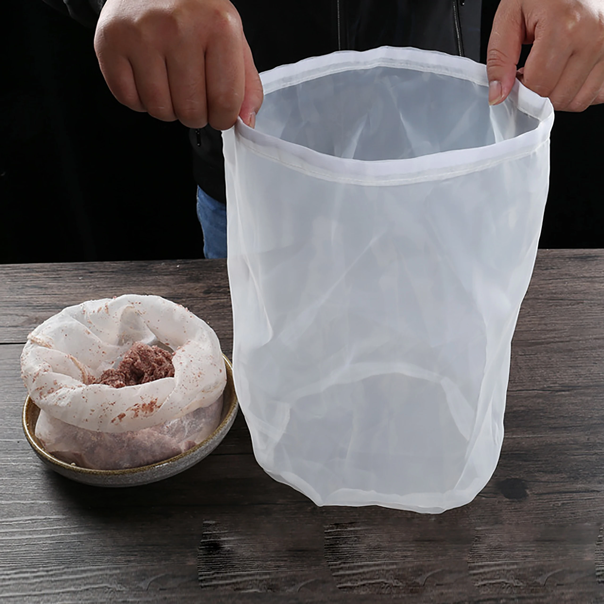 Food grade nylon food filter bag mesh 80-300 mesh milk water honey food water strainer filter cloth kitchen tools