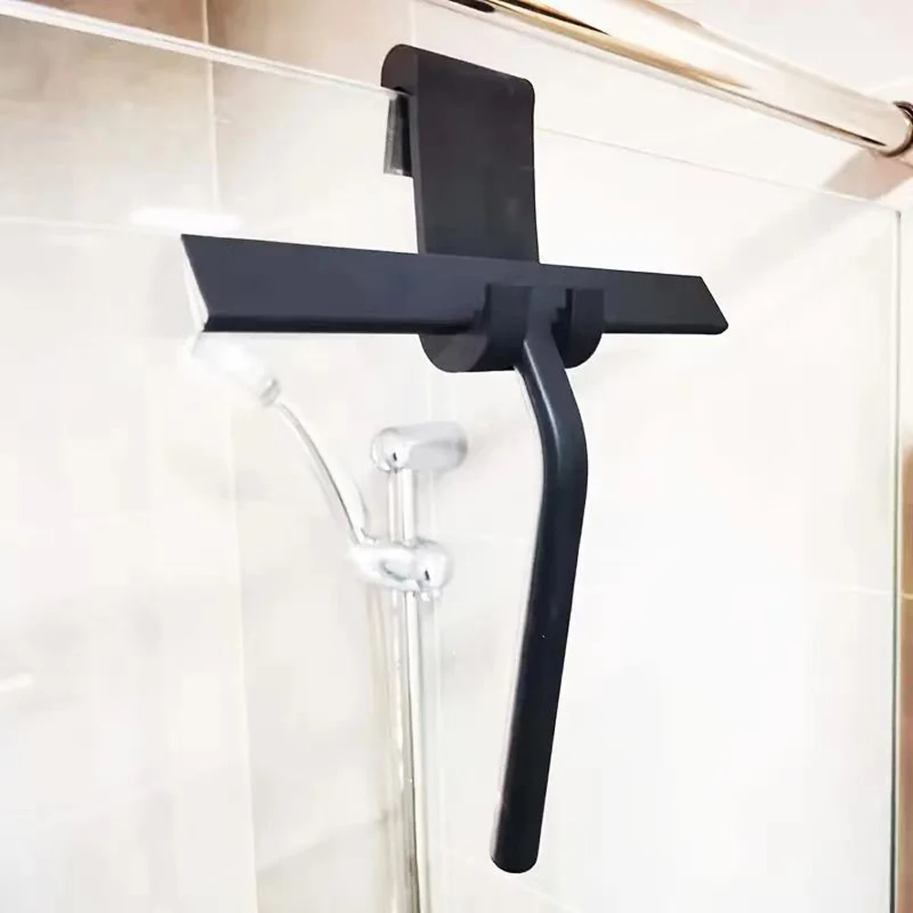 Shower Squeegee Glass Wiper Scraper Shower Squeegee Cleaner With Silicone Holder Bathroom Mirror Scraper Glass Cleaning