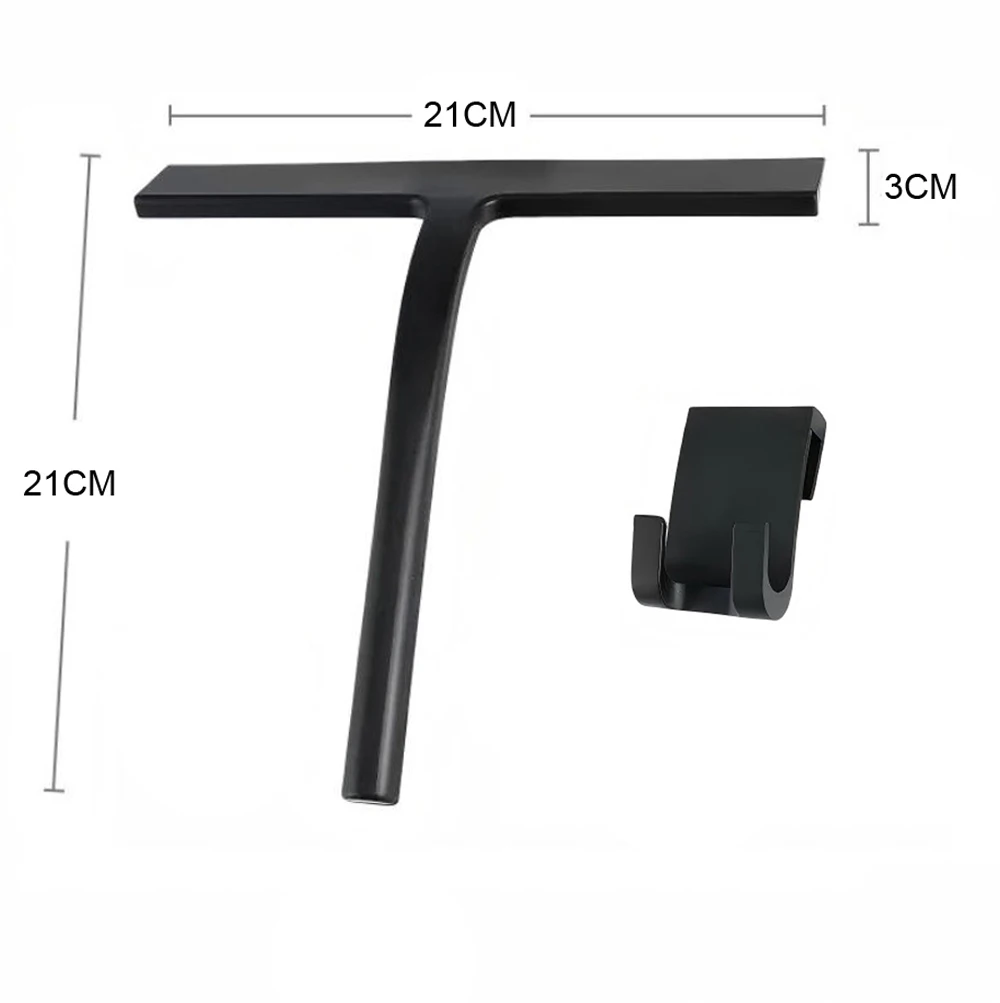 Shower Squeegee Glass Wiper Scraper Shower Squeegee Cleaner With Silicone Holder Bathroom Mirror Scraper Glass Cleaning