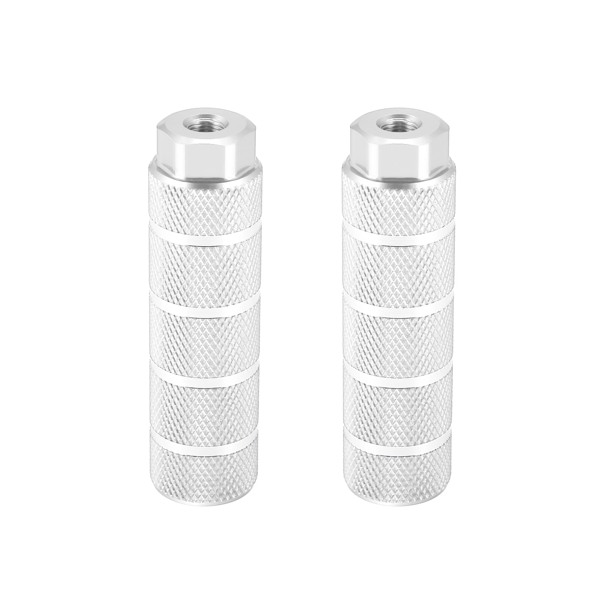 X Autohaux 1 Pair Axle Rear Foot Pegs Footpegs Universal Aluminum Alloy Foot Rests for BMX MTB Bike Bicycle Pedals 3/8"