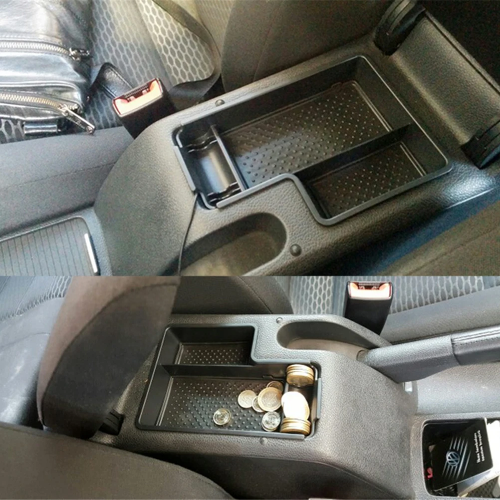 Armrest Storage Box Phone Holder Center Console Container Pallet Organizer For Volkswagen VW Golf MK6 / Scirocco / Jetta MK5