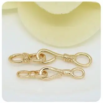 (3298)10 Sets 22x4.5MM 27x5.5MM 24K Gold Color Plated Brass Necklace Clasps Connector High Quality Diy Jewelry Accessories