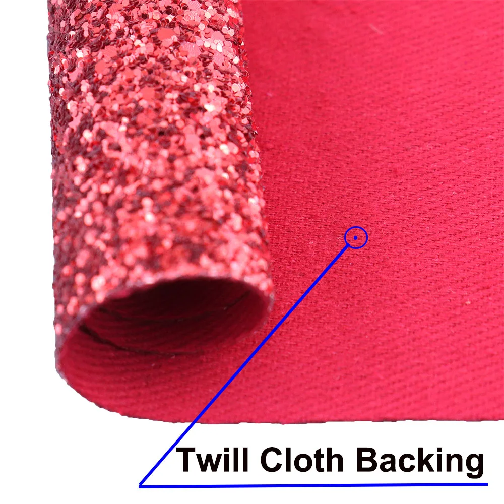 20/50x120cm Roll Plain Color Solid Chunky Glitter Fabric With Twill Cloth Back Leather For Bow Earring Bag Craft Sewing CN099