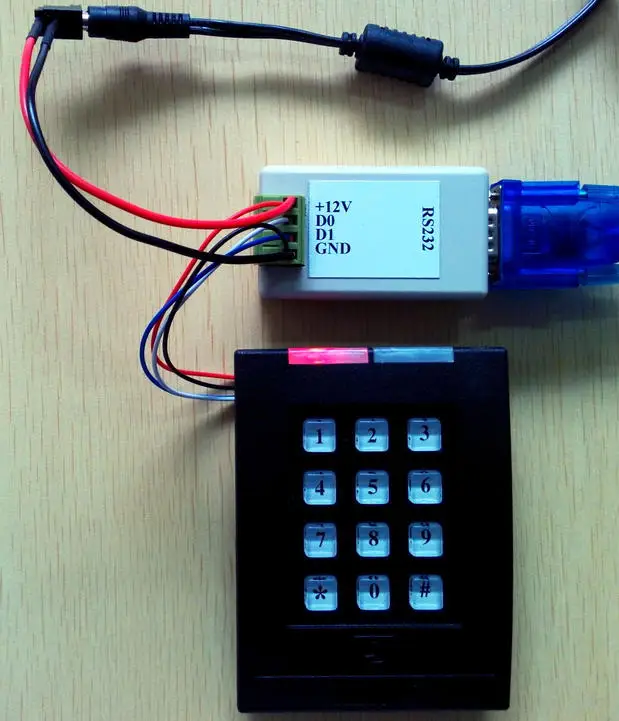 Serial Port RS232 To Wiegand WG26/34/232/Serial Wiegand/COM Port/Bidirectional Transmission Onverting RS232 Barcode Reader