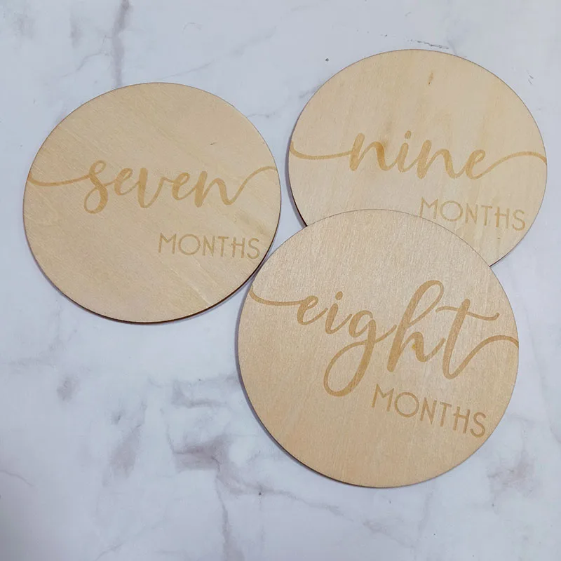 Baby Milestone Cards, Wooden Milestone Signs, Baby Shower Gift, Newborn Photo Props, Baby Monthly Milestone Markers