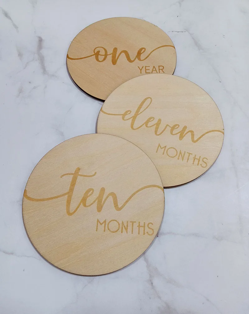 Baby Milestone Cards, Wooden Milestone Signs, Baby Shower Gift, Newborn Photo Props, Baby Monthly Milestone Markers