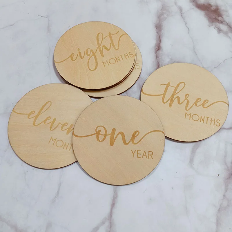 Baby Milestone Cards, Wooden Milestone Signs, Baby Shower Gift, Newborn Photo Props, Baby Monthly Milestone Markers