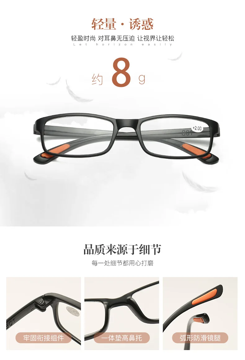 Ultralight Women Men Reading Glasses Retro Clear Lens Presbyopic Glasses Female Male Reader Eyewear +1.5 +2.0 +3.0 +4.0 +1.0