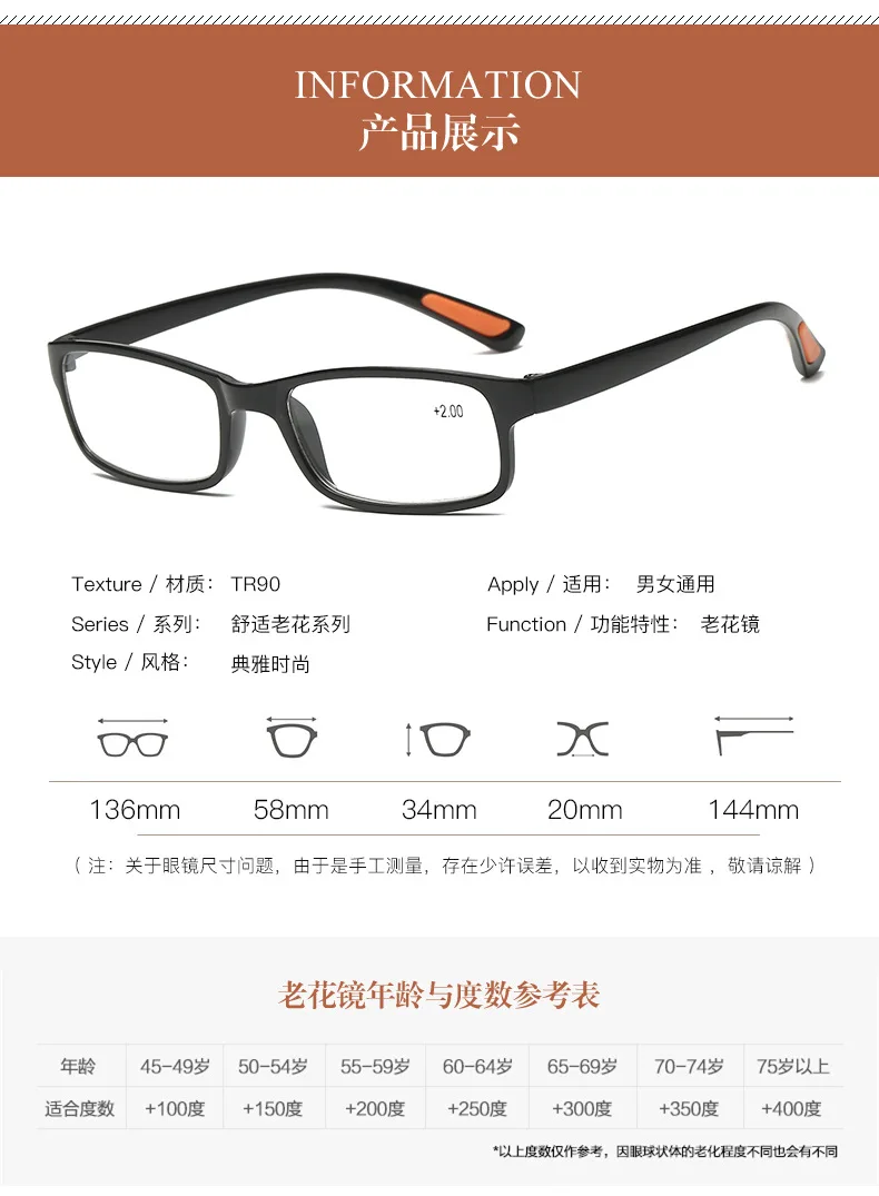 Ultralight Women Men Reading Glasses Retro Clear Lens Presbyopic Glasses Female Male Reader Eyewear +1.5 +2.0 +3.0 +4.0 +1.0