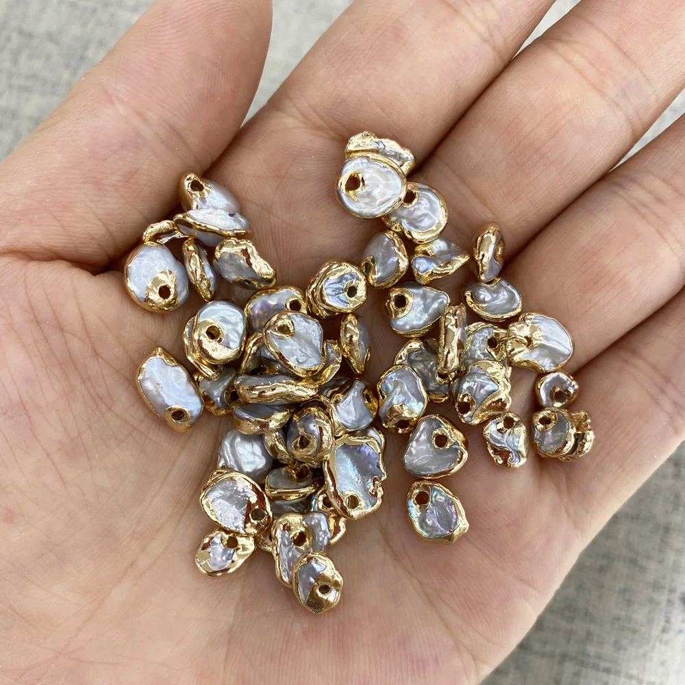 1 Pieces Natural Freshwater Pearl Charms 8-10 mm Pearls Small Pendants for Jewelry Making DIY Necklace Bracelet Accessories