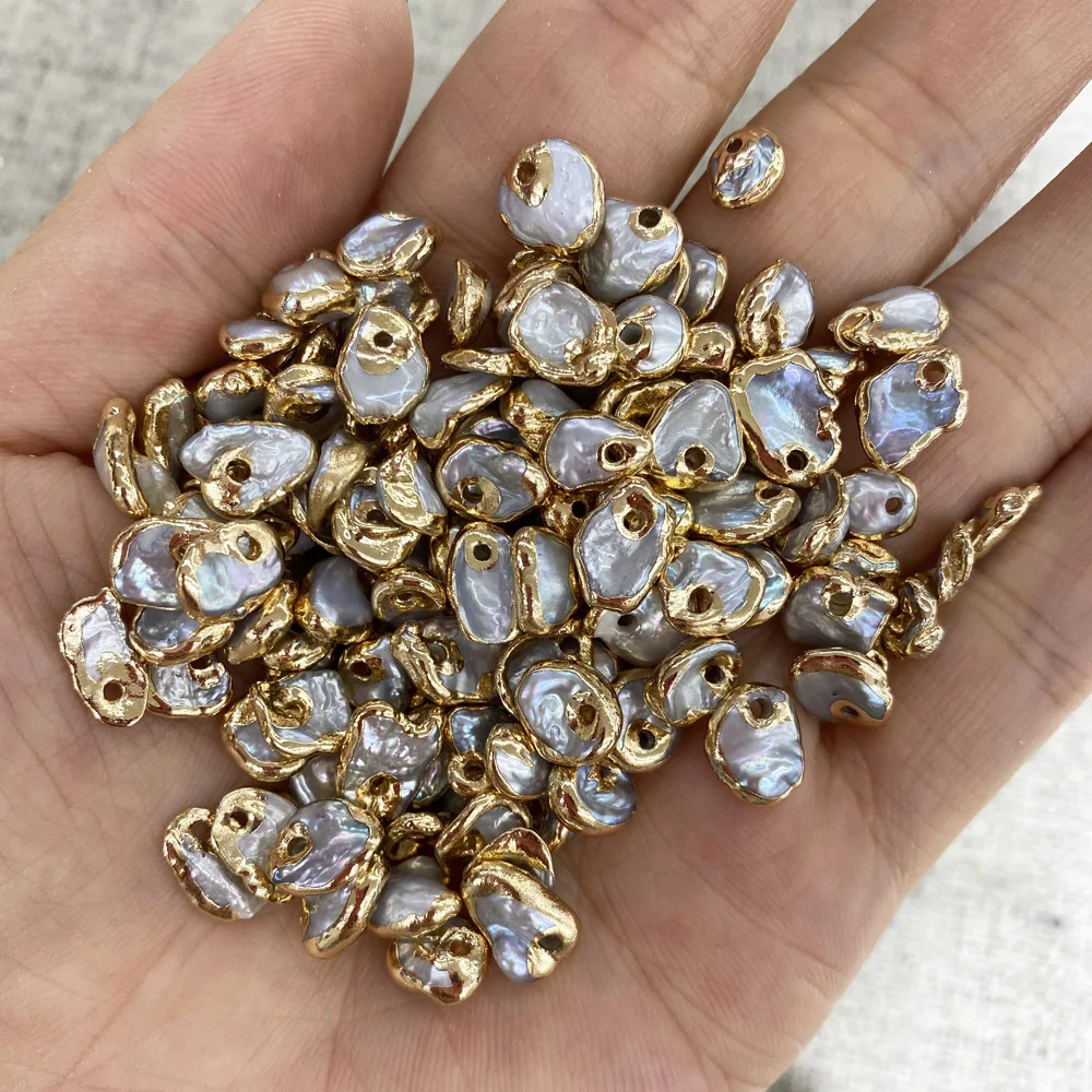 1 Pieces Natural Freshwater Pearl Charms 8-10 mm Pearls Small Pendants for Jewelry Making DIY Necklace Bracelet Accessories