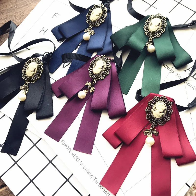 New Top Women's Rhinestone Bow Ties Shirt Skirt Bow Professional Female School Uniform Bowties Clothing Fashionable Accessories