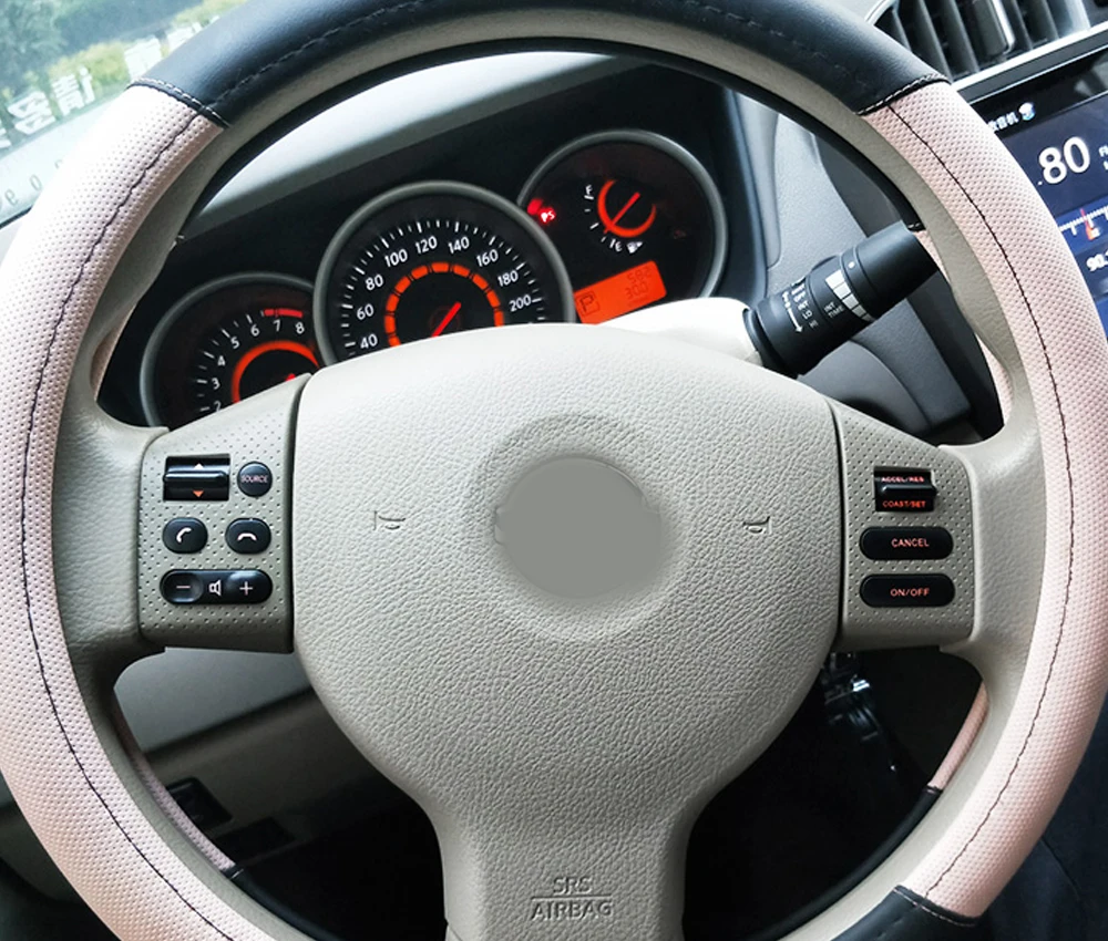 Car styling buttons FOR Nissan LIVINA & FOR Nissan TIIDA & For SYLPHY steering wheel control buttons with red backlight
