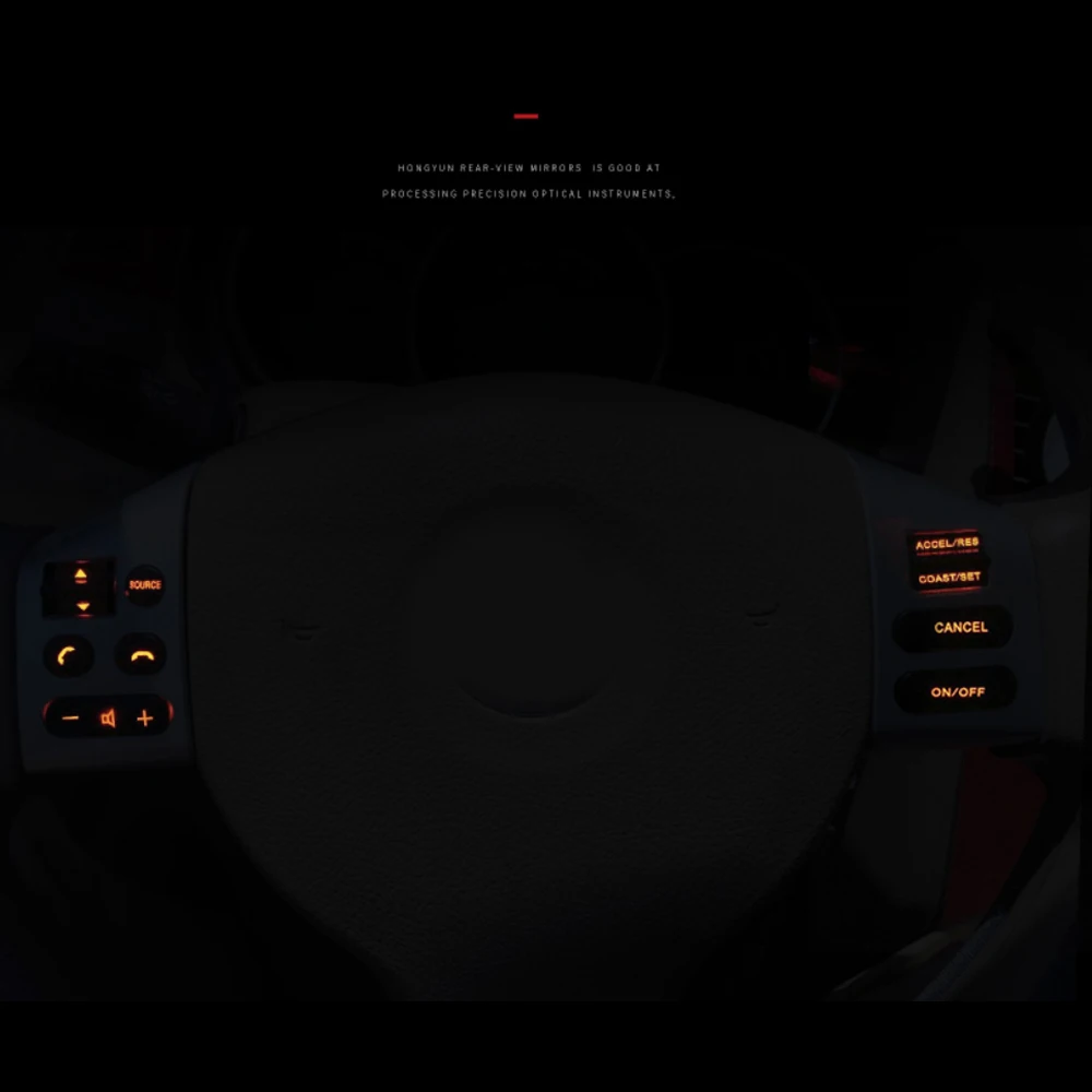Car styling buttons FOR Nissan LIVINA & FOR Nissan TIIDA & For SYLPHY steering wheel control buttons with red backlight