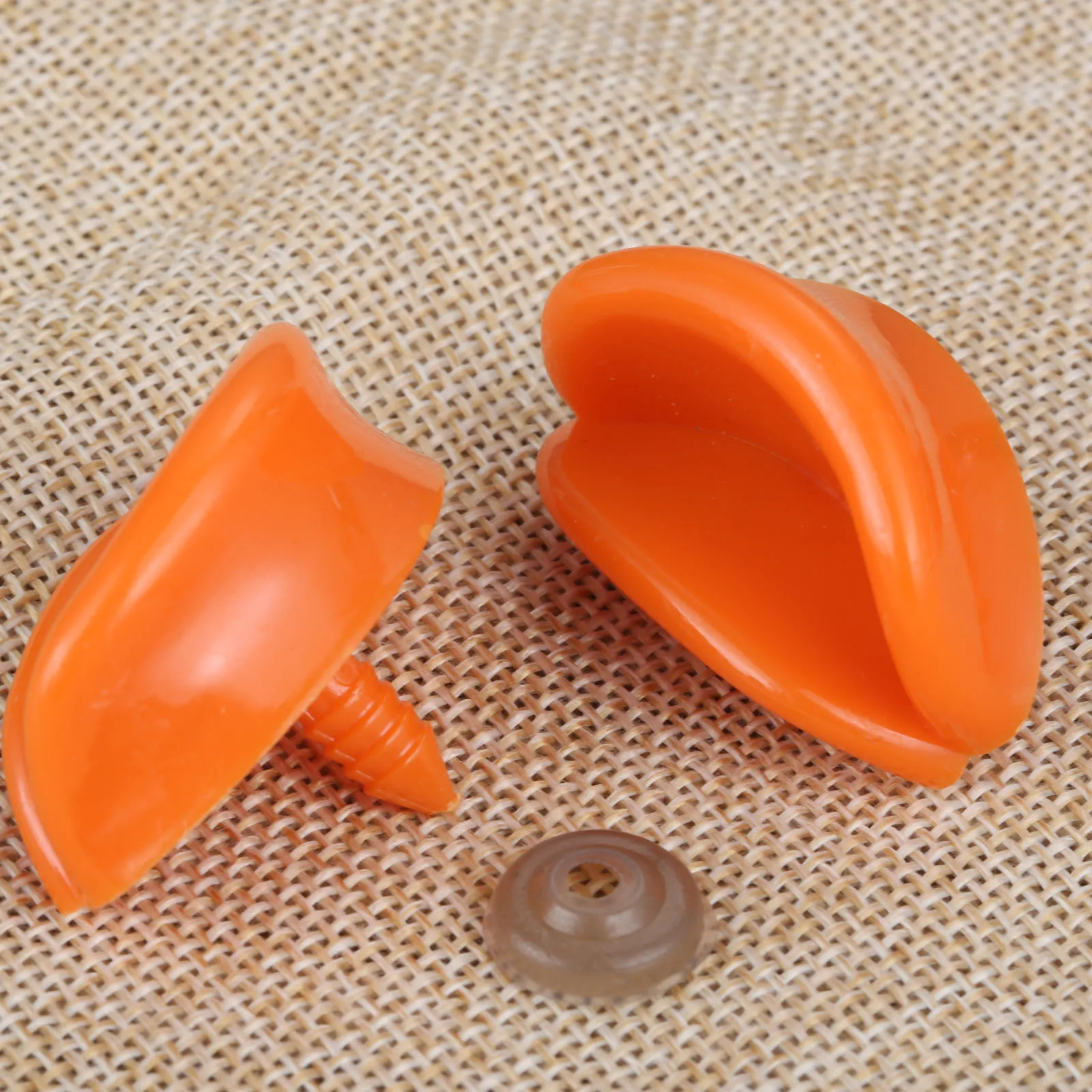 10Sets Duck Mouth Safety Mouth Dolls Toys Making Accessories for Stuffed Toys Snap Animal Scrapbooking Puppet Doll Craft Plastic