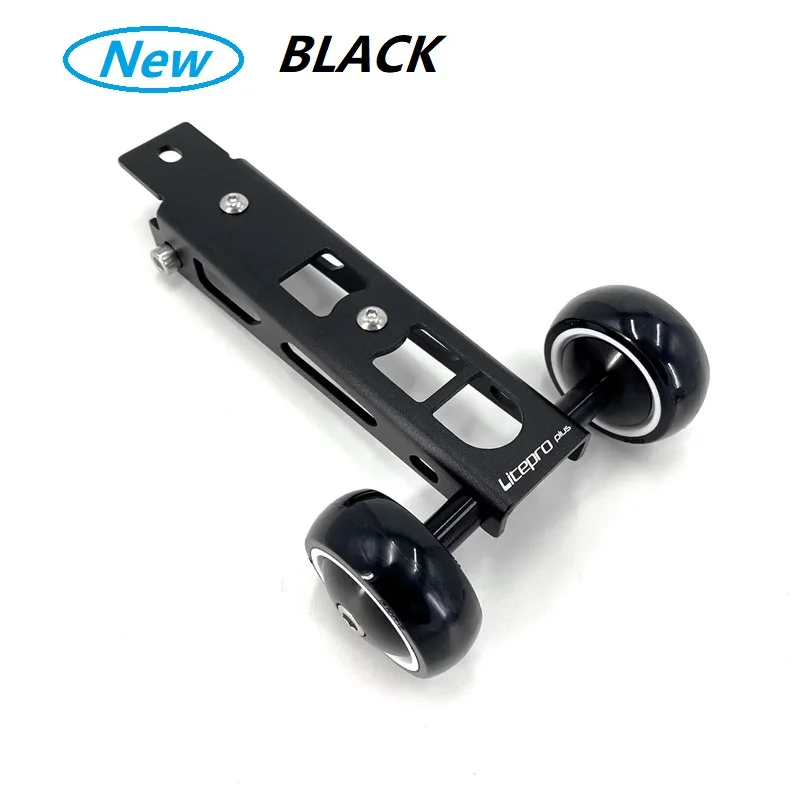 Litepro Folding Bike Easywheel For Birdy 2-3 Series Easy Wheel Aluminum Alloy Black Silver