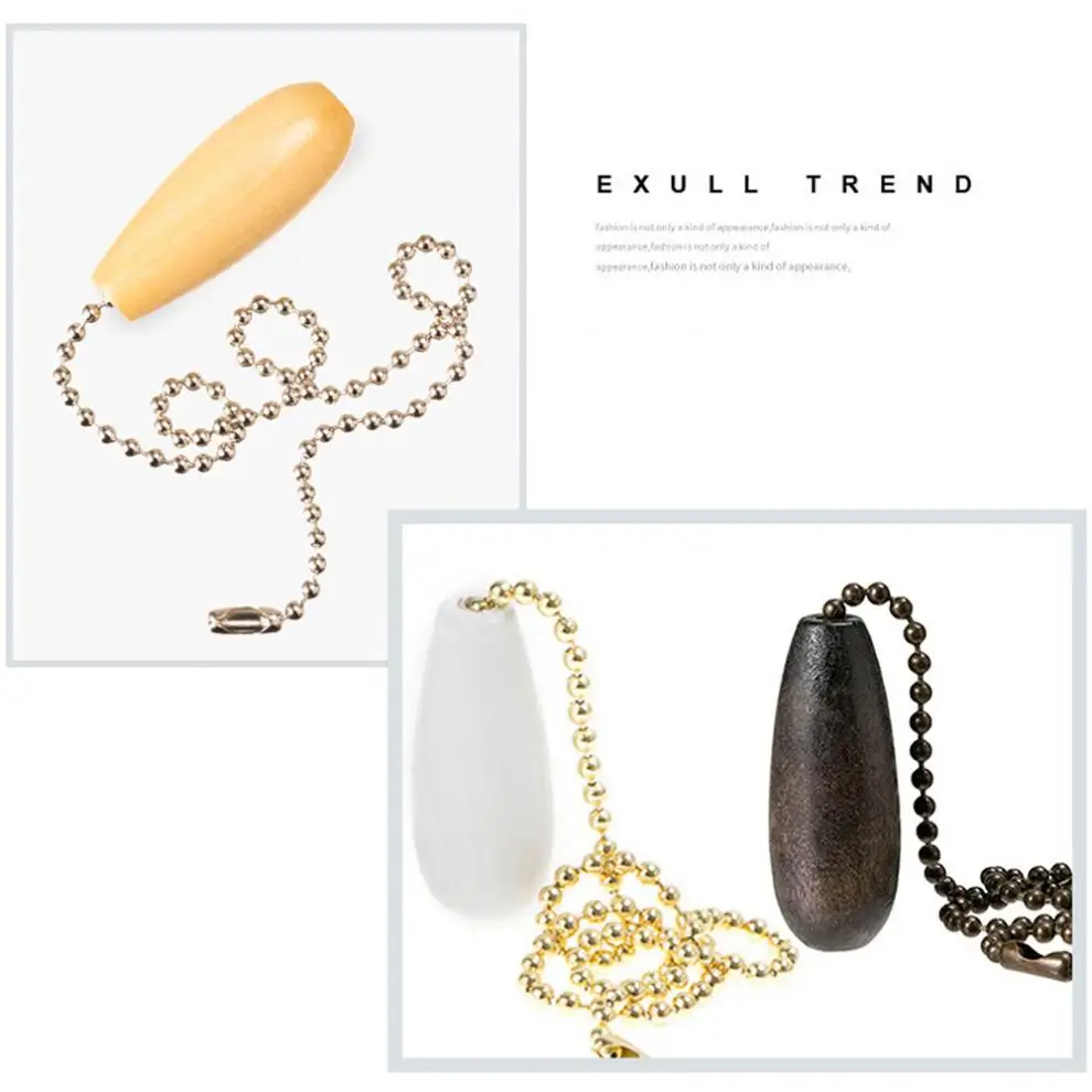 Ceiling Fan Chain Pulls Wooden Pull Chain Extension Pull Chain for Ceiling Light Lamp Fan Chain 6 Colors