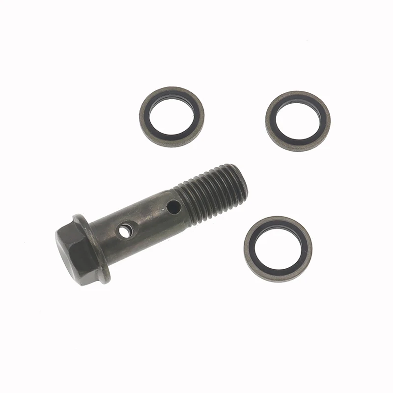Universal Replacement Motorcycle Brake Hollow Screw M10 X 1.25 Brake Double Oil Pipe Banjo Bolt For Nuts & Bolts