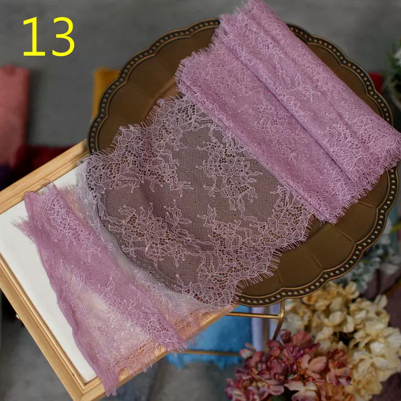 3meters/lot 20cm Width Fashion High Quality Handmade DIY Eyelash Lace Trimming, lace fabric