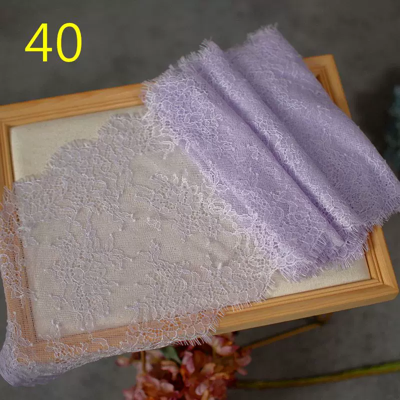 3meters/lot 20cm Width Fashion High Quality Handmade DIY Eyelash Lace Trimming, lace fabric