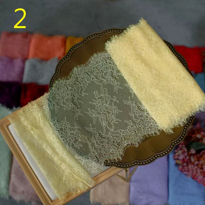 3meters/lot 20cm Width Fashion High Quality Handmade DIY Eyelash Lace Trimming, lace fabric