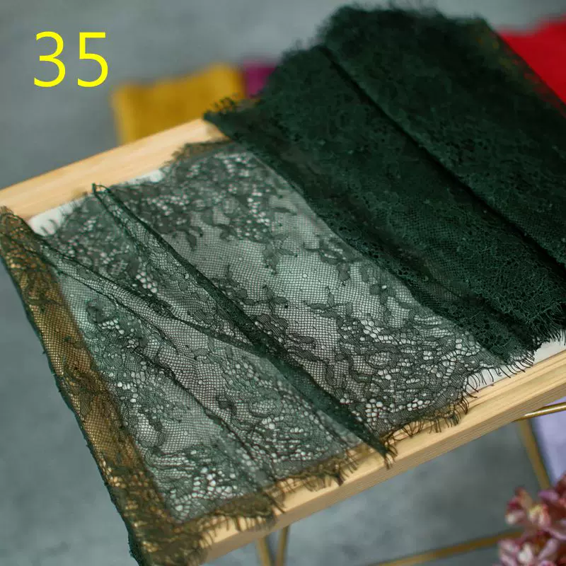 3meters/lot 20cm Width Fashion High Quality Handmade DIY Eyelash Lace Trimming, lace fabric